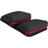 (image for) Dash Pouch, Red stitch w/ red zipper