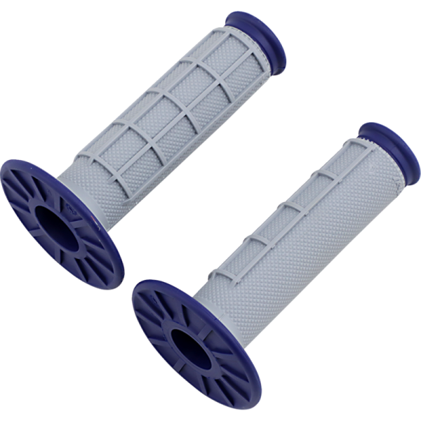 (image for) Renthal Dual-Compound Half-Waffle Grips - Blue