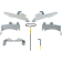 (image for) Polished Fats/Slim Mount Kit - Kawasaki VN900 Vulcan Classic