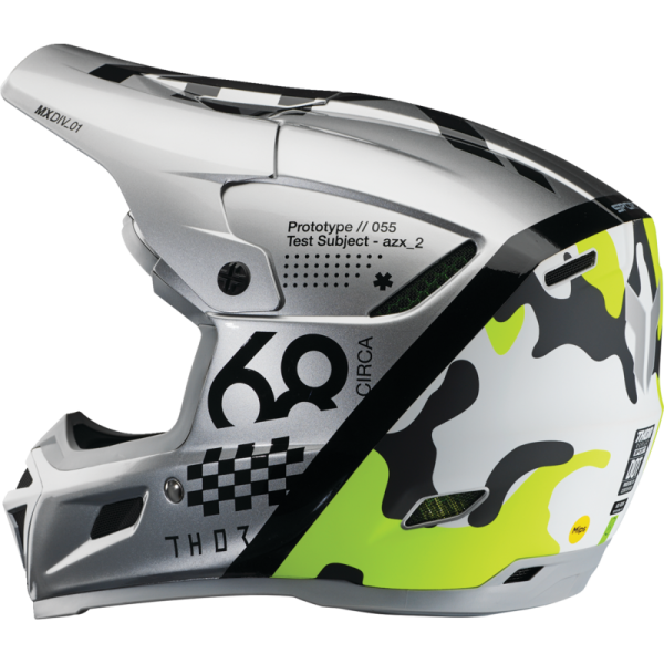 (image for) THOR Reflex Sport Composite Helmet, Riot - Gray/Acid, Size L
