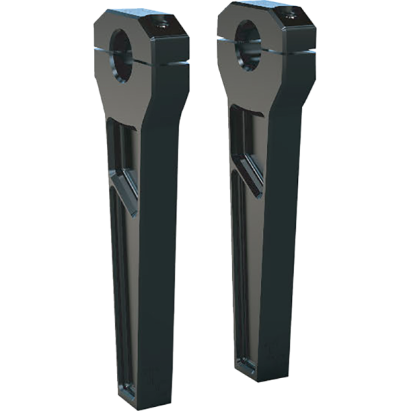 (image for) Todds Cycle 8" Anodized Black Straight 1" Handlebar Riser Kit