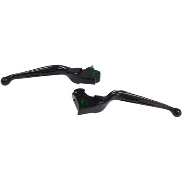 (image for) Drag Specialties Slotted Wide Blade Lever Set Matte Black