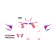 (image for) D'Cor Visuals Complete Graphics Kit - 93 YZ Retro, white background