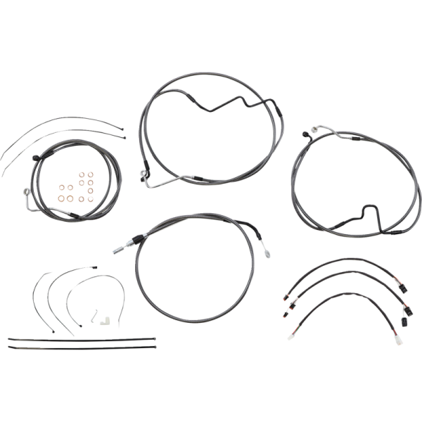 (image for) MAGNUM Karbonfibr Designer DOT Handlebar Kit - 12-14 in. Apes