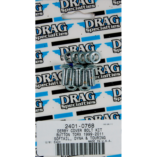 (image for) Drag Specialties Derby cover set (button-head Torx®) - Smooth