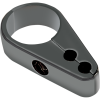 (image for) Throttle/Idle Cable Clamp Black Dual 1 1/4"