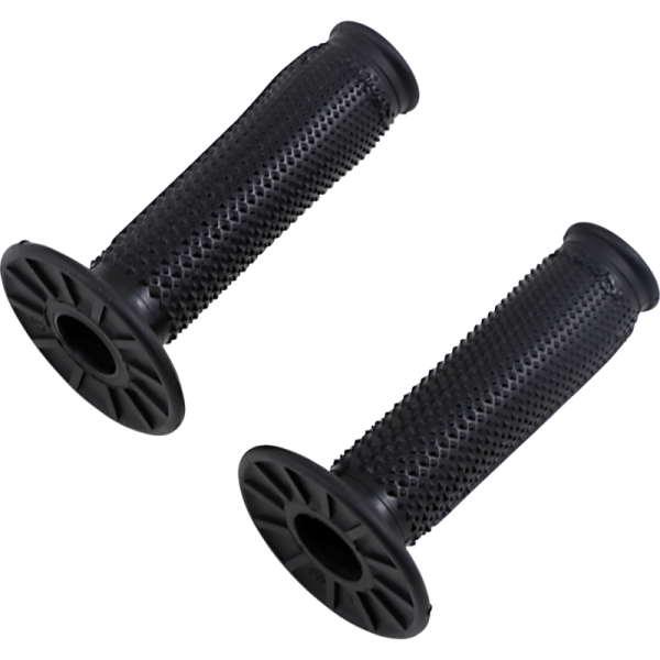 (image for) Renthal Ultra-Tacky Dual Compound Half-Waffle Tapered Grips - Black-on-Black