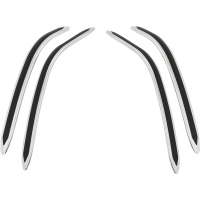 (image for) Show Chrome GT Saddlebag Scuff Strips for Honda GL1800 Gold Wing