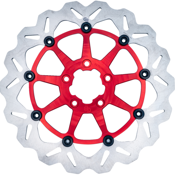 (image for) 12.5" Full-floating Rotor, Red Carrier