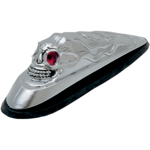 Drag Specialties Skull Head Front Fender Ornament