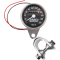 (image for) Mini Mechanical Speedometer Chrome 2:1 Black