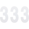 (image for) Standard Numbers - 6" White - No. 3