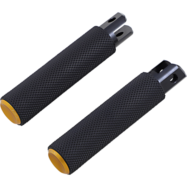 (image for) Knurled Driver Footpegs, Gold