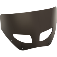 (image for) 9" Dark black smoke Vented Windshield