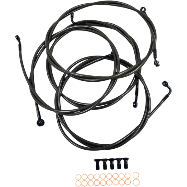 (image for) LA Choppers Midnight Braided Standard Kit for 14-15 Dresser w/ ABS (12-14in.)