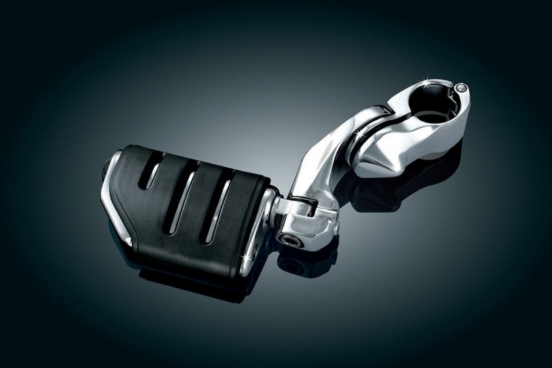 (image for) Tour-Tech Cruise Mounts w/ Trident Dually Pegs & Short Arms (for tall riders), 1-1/4" clamps