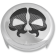 (image for) Chrome Horn Cover W/ Black Split Skull