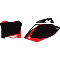 (image for) Pre-Cut Graphic Number Plate Kit - Honda CRF250R 22-24, CRF450R 21-24 - Black