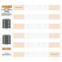 (image for) Template for single-ply 3.00 pitch tracks
