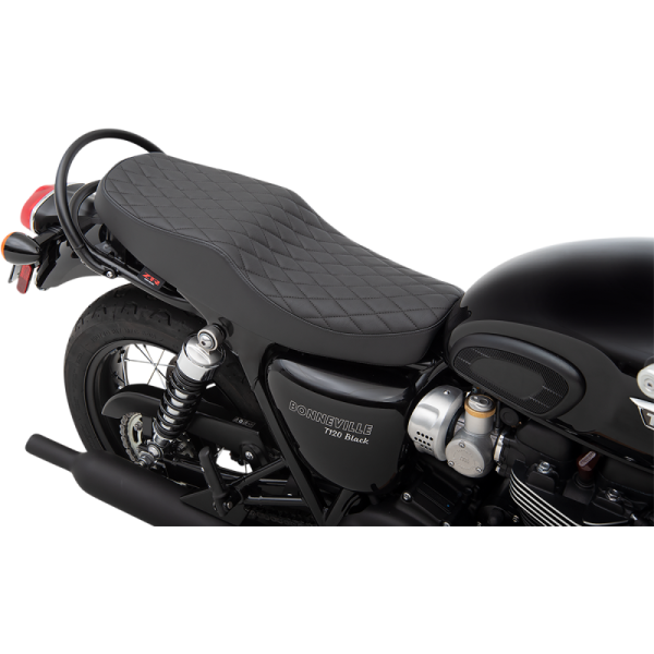 (image for) Z1R Retro-Style Seat - Diamond stitch, black