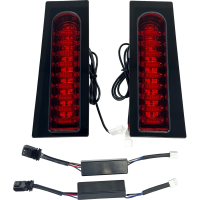 (image for) ProBEAM Fillerz Saddlebag LED Lights - Gloss Black/Red