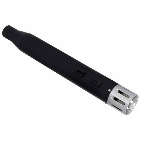 (image for) 4.5" MotoPro45 Black with Slot Chrome End Caps