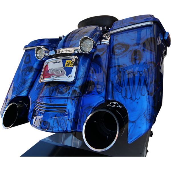 (image for) Khrome Werks Black Mufflers w/ Black Edge Tip