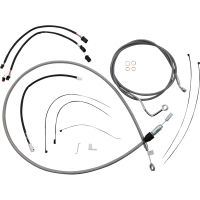 (image for) Stainless w/ Chrome Fittings XR Stainless DOT Kit - 12-14 in.