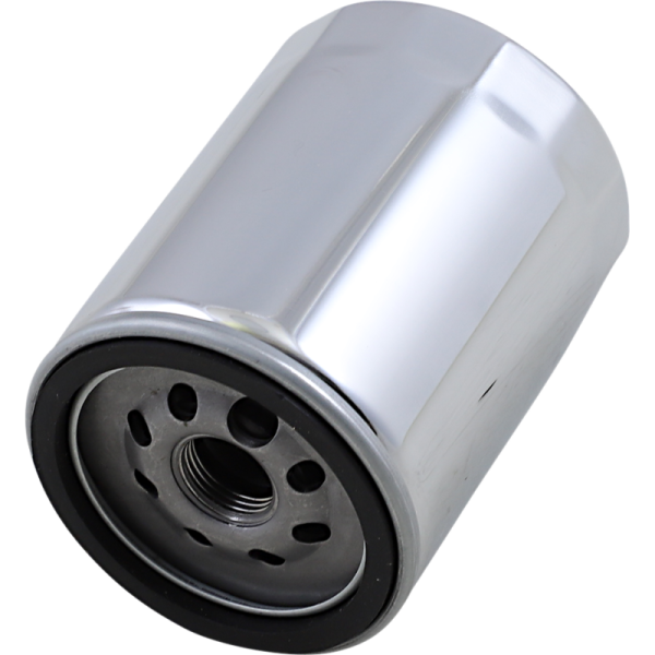 (image for) Drag Specialties Spin-On Oil Filter, Chrome