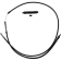 (image for) Classic Black Vinyl Clutch Cable