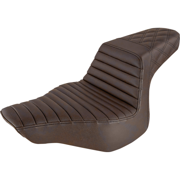 (image for) Saddlemen Step-Up Seat Front TR Rear LS Brown