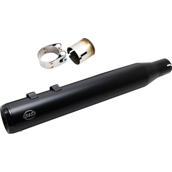 (image for) S&S CYCLE Swindler 4" Grand National Muffler - Guardian Black