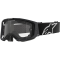 (image for) Alpinestars Vision 8 Goggle, Corp Black/Black with Clear Lens