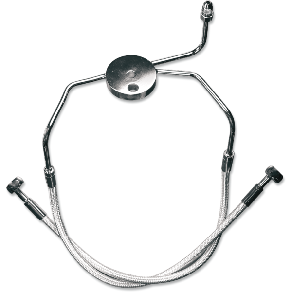 (image for) MAGNUM Sterling Chromite Lower Front Brake Line for 02-03 XL883R