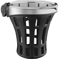 (image for) Ciro Gen 2 Big Ass Driver Drink Holder, Chrome Handlebar Mount (1 1/8" to 1 1/4")