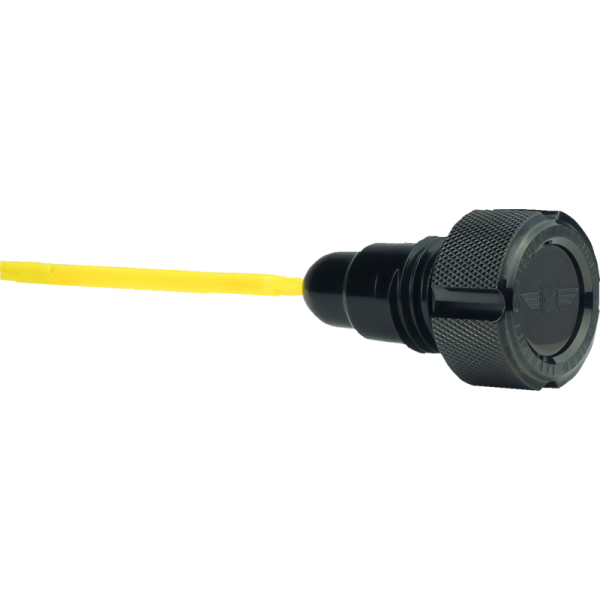 (image for) Stainless Steel Magnetic Oil Dipstick - Knurled Black