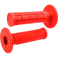 (image for) ODI Ruffian MX Single-Ply Grips - Half-Waffle - Fluorescent Orange