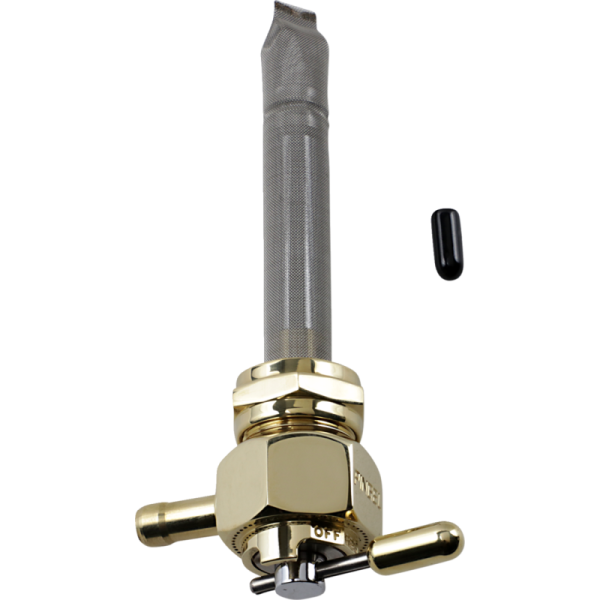 (image for) Fuel Valve 180° Inward - Old School Brass