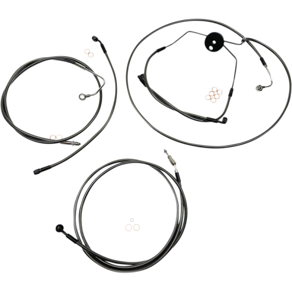 (image for) MAGNUM Black Pearl Handlebar Installation Kit (10" Apes)