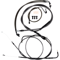 (image for) LA Choppers Midnight Braided Standard Kit for 08-13 Dresser w/ ABS (15-17in.)