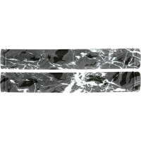 (image for) 7" Colored Rubber Grips - Black/white/gray swirl