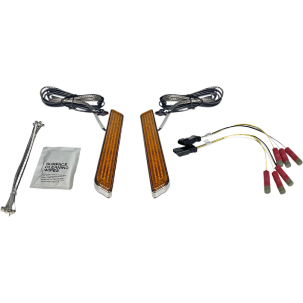 (image for) Custom Dynamics Amber lens, chrome finish (Universal)