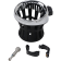 (image for) Drink Holder W/ 1 1/4" handlebar mount, black/chrome