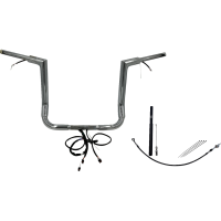 (image for) Fat Baggers Flat Top EZ Install Handlebar 14" Chrome