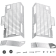 (image for) Devol Radiator Guard - HONDA CRF250R 04-09, CRF250X 04-12