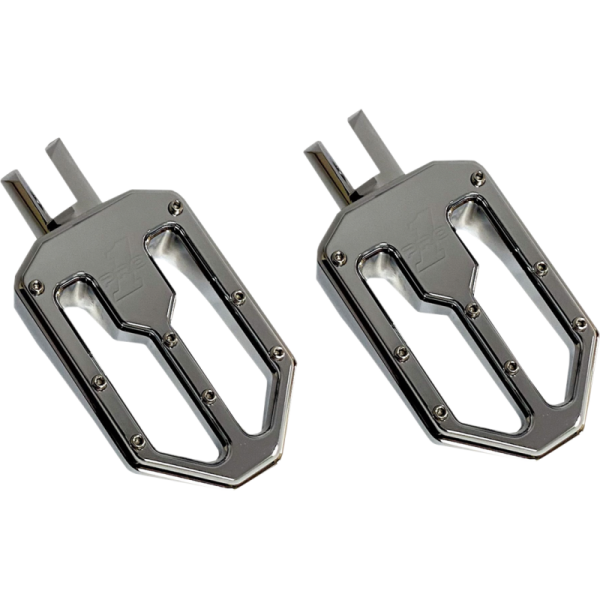 (image for) PRO-ONE PERF.MFG. Moto Billet Footpegs Chrome (M-Eight Softail/ELW/Pan America)
