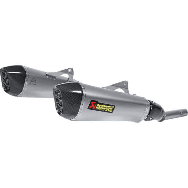 (image for) AKRAPOVIC Akrapovič Dual Titanium Mufflers w/ Carbon End Caps for BMW K 1600 GT/GTL