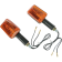 (image for) Long-Stem Mini-Stalks 3 3/4” x 1 1/2” - Black / Amber