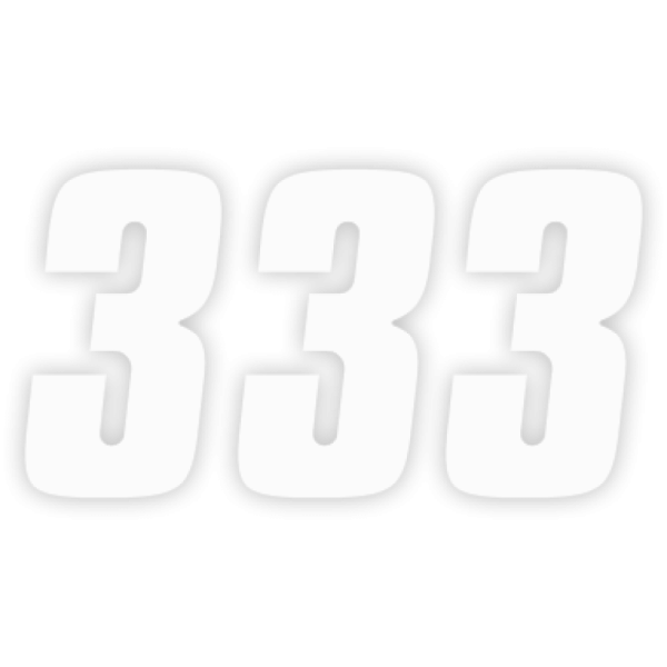 (image for) FACTORY EFFEX Factory Numbers - 6" White - No. 3