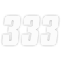 (image for) Factory Numbers - 6" White - No. 3